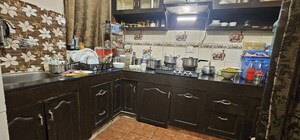 Kitchen in 3 BHK Apartment at Chittaranjan Park – for Rent