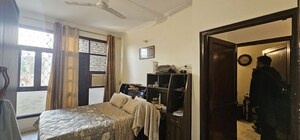 Living Room in 3 BHK Apartment at Chittaranjan Park – for Rent
