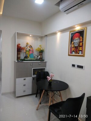 Living Room in 2 BHK Apartment at Kalpataru Tower, Kalwa – for Rent