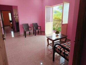 Living Room in 1 BHK Apartment at Candolim – for Rent