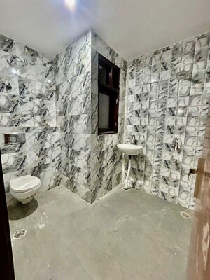 Bathroom in 2 BHK Builder Floor at Chattarpur – for Rent