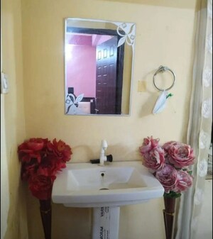 Bathroom in 3 BHK Apartment at Rudra Twin Towers, Butler Colony – for Rent