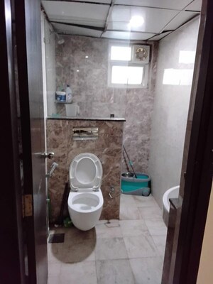 Bathroom in 3 BHK Apartment at Syndicate Apartments, Kondapur – for Rent