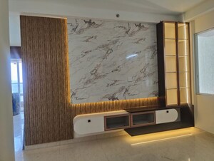 Living Room in 3 BHK Apartment at Aurobindo The Regent, Kondapur – for Rent