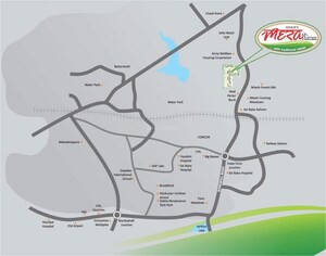 3 BHK Apartment – Map Location View at MRKR Mera Homes, Whitefield - for Rent