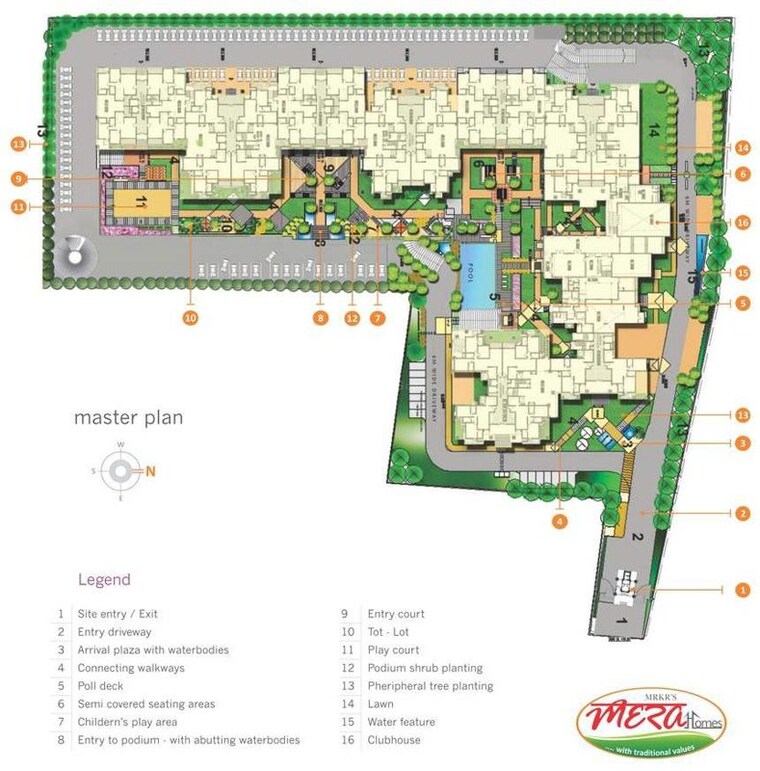 Master Plan, mrkr-mera-homes 3 Bedroom 1852 Sq.Ft. Apartment In Whitefield Bangalore 10200526