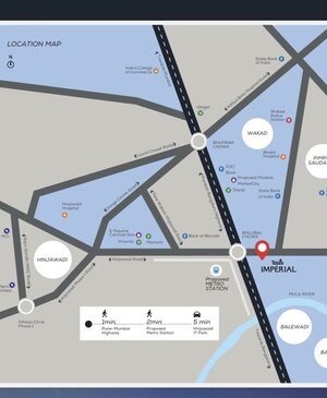  Office Space – Map Location View at Wakad - for Rent