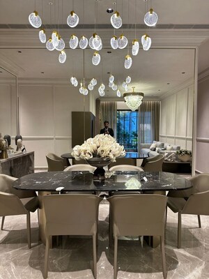 Dining area in 3 BHK Apartment at Bharat Auravistas, Andheri West – for Sale