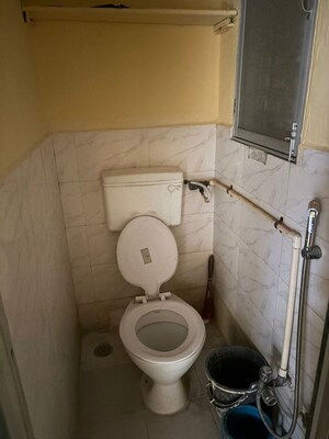 Bathroom in 1 BHK Apartment at Om Shiv Apartment, Manorama Nagar – for Rent