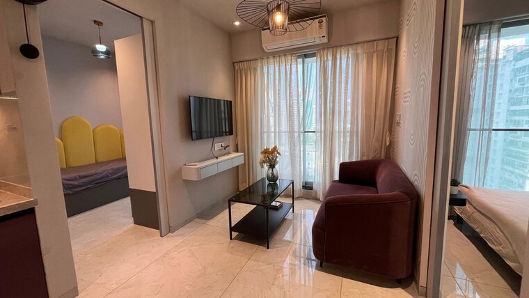 Living Room, hubtown-celeste 2 Bedroom 330 Sq.Ft. Apartment In Worli Mumbai 10201090