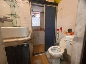 Bathroom in 1 RK Apartment at Piccadilly 1 CHS, Goregaon East – for Rent