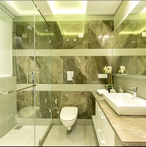 Attached Bathroom in 4 BHK Apartment at Exotic Grandeur, Baltana – for Sale