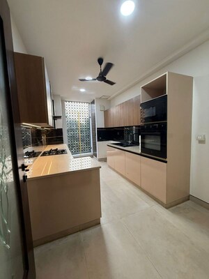 Kitchen in 3 BHK Apartment at Ansal Sushant Apartments, Sushant Lok I – for Sale