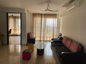Living Room in 3 BHK Apartment at One Hiranandani Park, Ghodbunder Road – for Rent