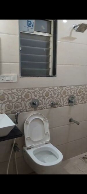 Bathroom in 1 BHK Apartment at Harsh Residency, Mira Road – for Rent