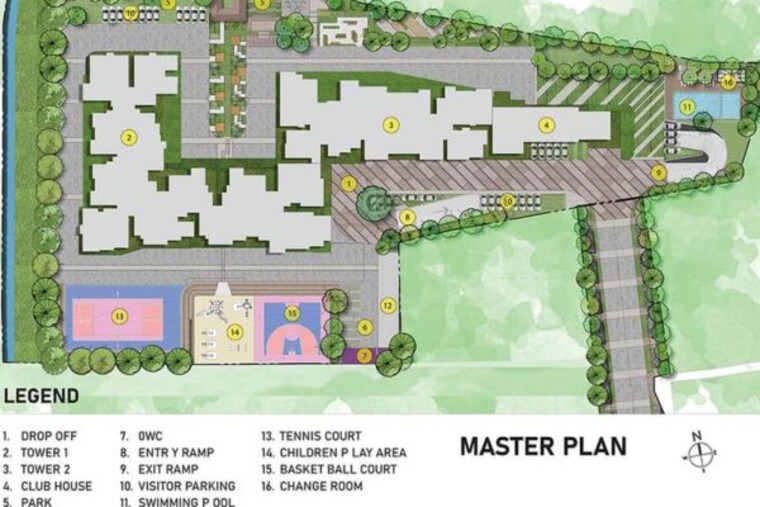 Master Plan, prestige-glenbrook 3 Bedroom 1540 Sq.Ft. Apartment In Whitefield Bangalore 10201743