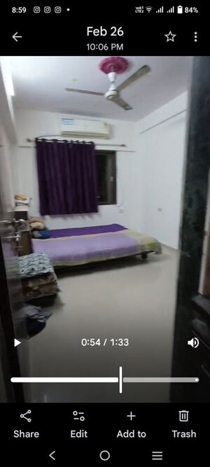 Bedroom in 1 BHK Apartment at Fiama Residency, Thane West – for Rent