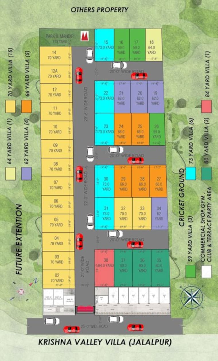 Master Plan, krishna-villa-sector-16b 3.5 Bedroom 2000 Sq.Ft. Villa In Sector 16b Greater Noida Greater Noida 10201888