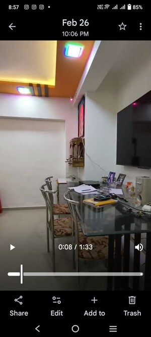 Living Room in 2 BHK Apartment at Rosa Manhattan, Ghodbunder Road – for Rent