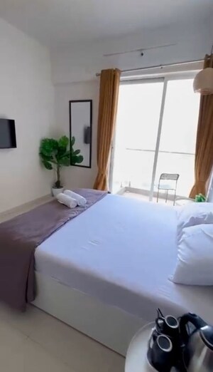 Bedroom in 4 BHK Penthouse at Mantra Monarch, Balewadi – for Rent