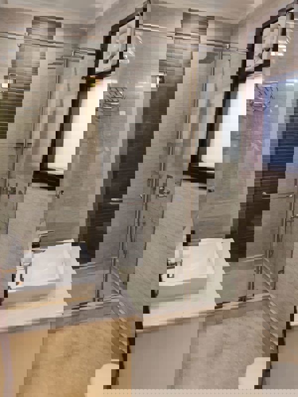 Bathroom in 4 BHK Builder Floor at Kailash Colony – for Sale