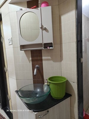 Bathroom in 1 BHK Apartment at Mahavir Complex Kalyan, Kalyan West – for Sale
