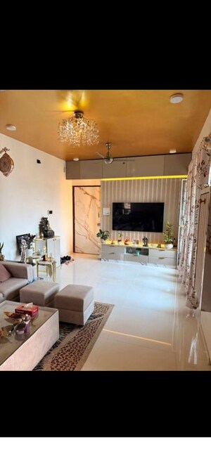 Living Room in 2 BHK Apartment at Orlem Peace, Malad West – for Rent