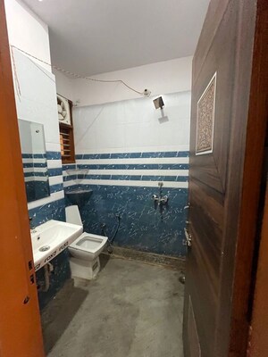 Bathroom in 2 BHK Builder Floor at Chattarpur – for Rent