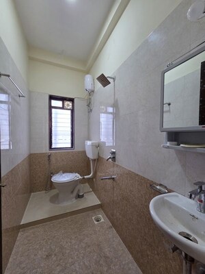 Bathroom in 1 BHK Apartment at Alamdar The Auro, Lower Parel – for Rent