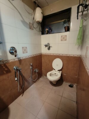 Bathroom in 1 BHK Apartment at Neelkantheshwar Apartment, Samata Nagar – for Rent