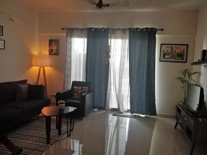 Living Room in 2 BHK Apartment at Paranjape Blue Ridge, Hinjewadi – for Rent