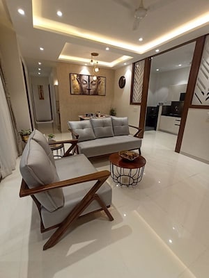 Living Room in 3 BHK Apartment at Beharay Rathi Hillview Residency, Kothrud – for Sale