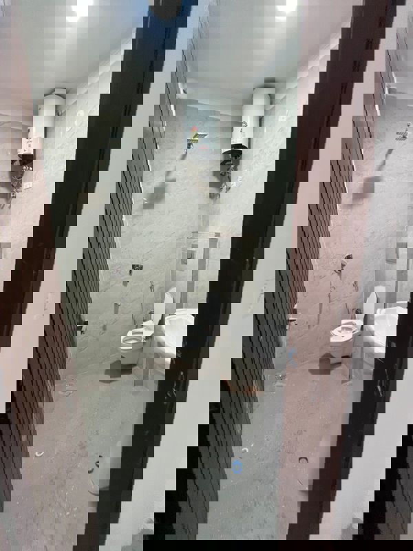 Bathroom in 2 BHK Builder Floor at Chattarpur – for Rent