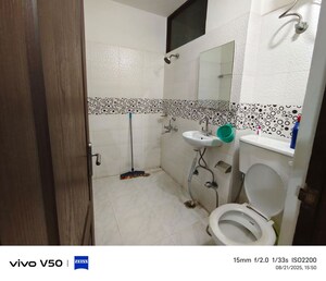 Bathroom in 3 BHK Apartment at Chattarpur – for Rent