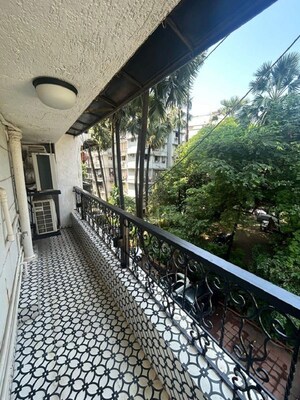 Balcony in 3 BHK Apartment at Bandra West – for Rent