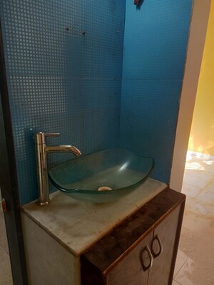 Bathroom in 1 BHK Apartment at Sai Sangh CHS, Nerul – for Rent