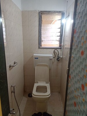 Bathroom in 1 BHK Apartment at Sai Sangh CHS, Nerul – for Rent