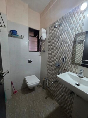 Bathroom in 2 BHK Apartment at Ahimsa Marg, Malad West – for Rent