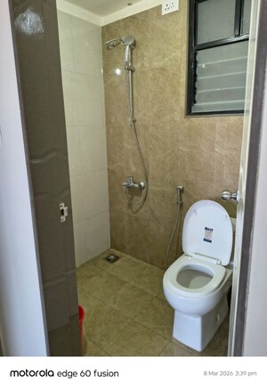 Bathroom in 2 BHK Apartment at Magarpatta Riverview City Hornbill Heights, Loni Kalbhor – for Rent