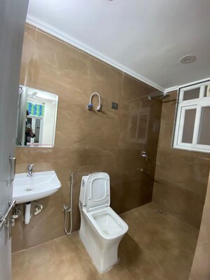Bathroom in 2 BHK Builder Floor at Chattarpur – for Rent