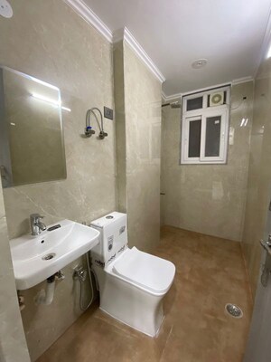 Bathroom in 2 BHK Builder Floor at Chattarpur – for Rent
