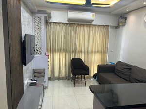 Living Room in 1 BHK Apartment at Lodha Crown Quality Homes, Majiwada – for Rent