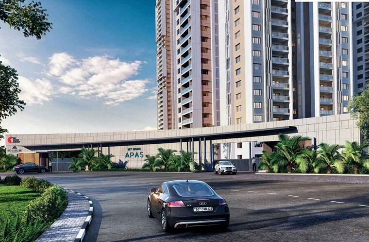 Exterior View, my-home-apas 3.5 Bedroom 2765 Sq.Ft. Apartment In Kokapet Hyderabad 10204648