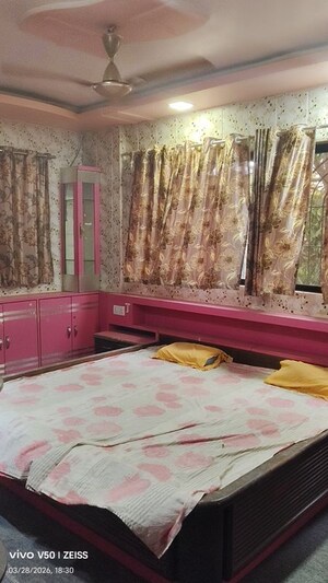 Bedroom in 3 BHK Apartment at Jimmy Tower Crystal, Kopar Khairane – for Rent