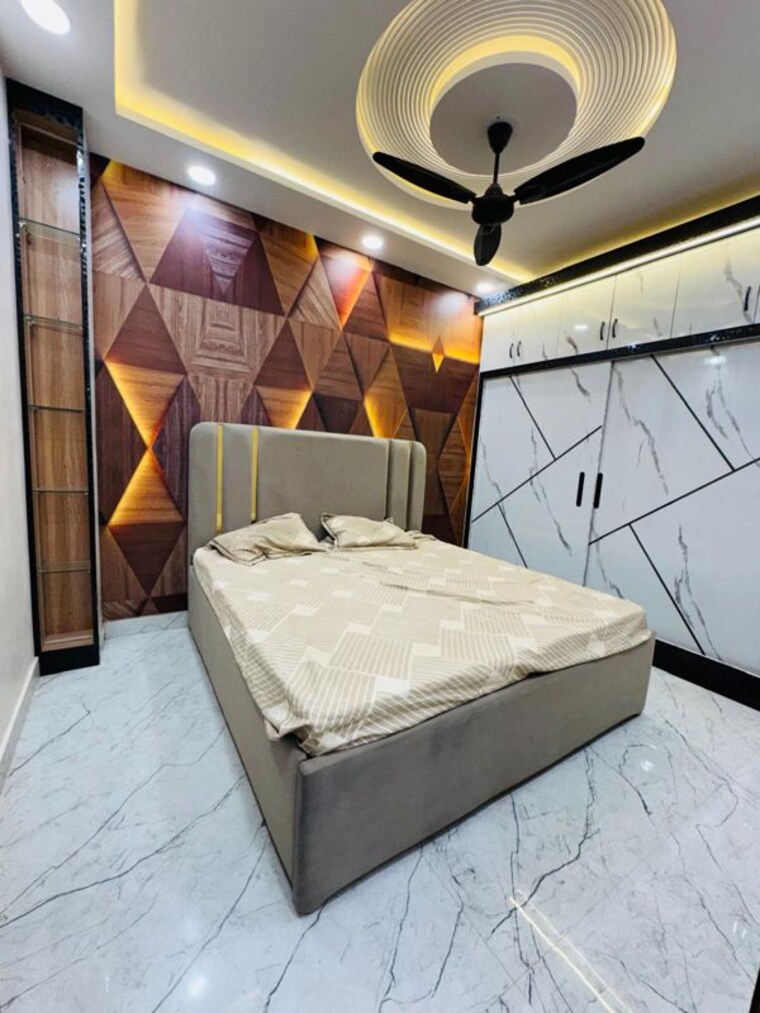 Bedroom, dwarka mor 3 Bedroom 850 Sq.Ft. Builder Floor In Dwarka Mor Delhi 10205251