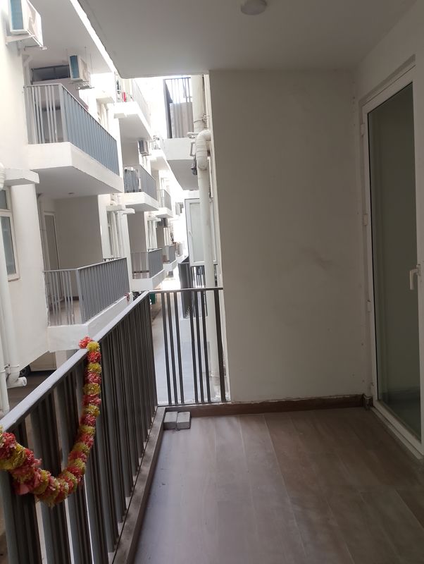 Balcony in 3 BHK Builder Floor at M3M Soulitude, Sector 89 – for Rent