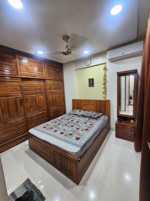 Bedroom in 1 BHK Apartment at Pyramid Elements, Kalwa – for Rent