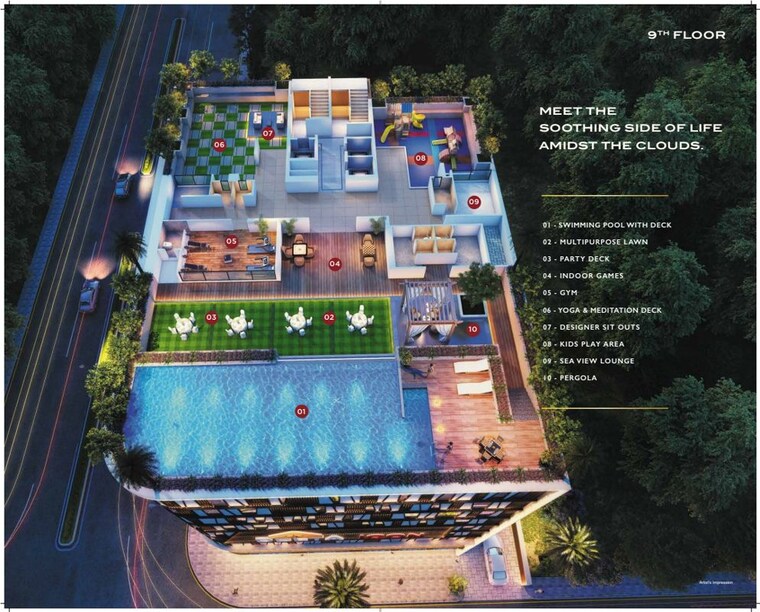 Exterior View, delta-icon 3 Bedroom 2129 Sq.Ft. Apartment In Airoli Sector 7 Navi Mumbai 10205238
