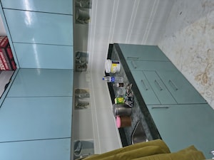 Kitchen in 1 RK Apartment at Kamgar Nagar – for Rent