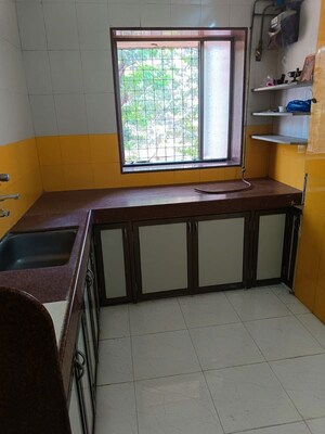 Kitchen in 1 RK Apartment at Orchid Complex Gundecha, Kandivali East – for Rent